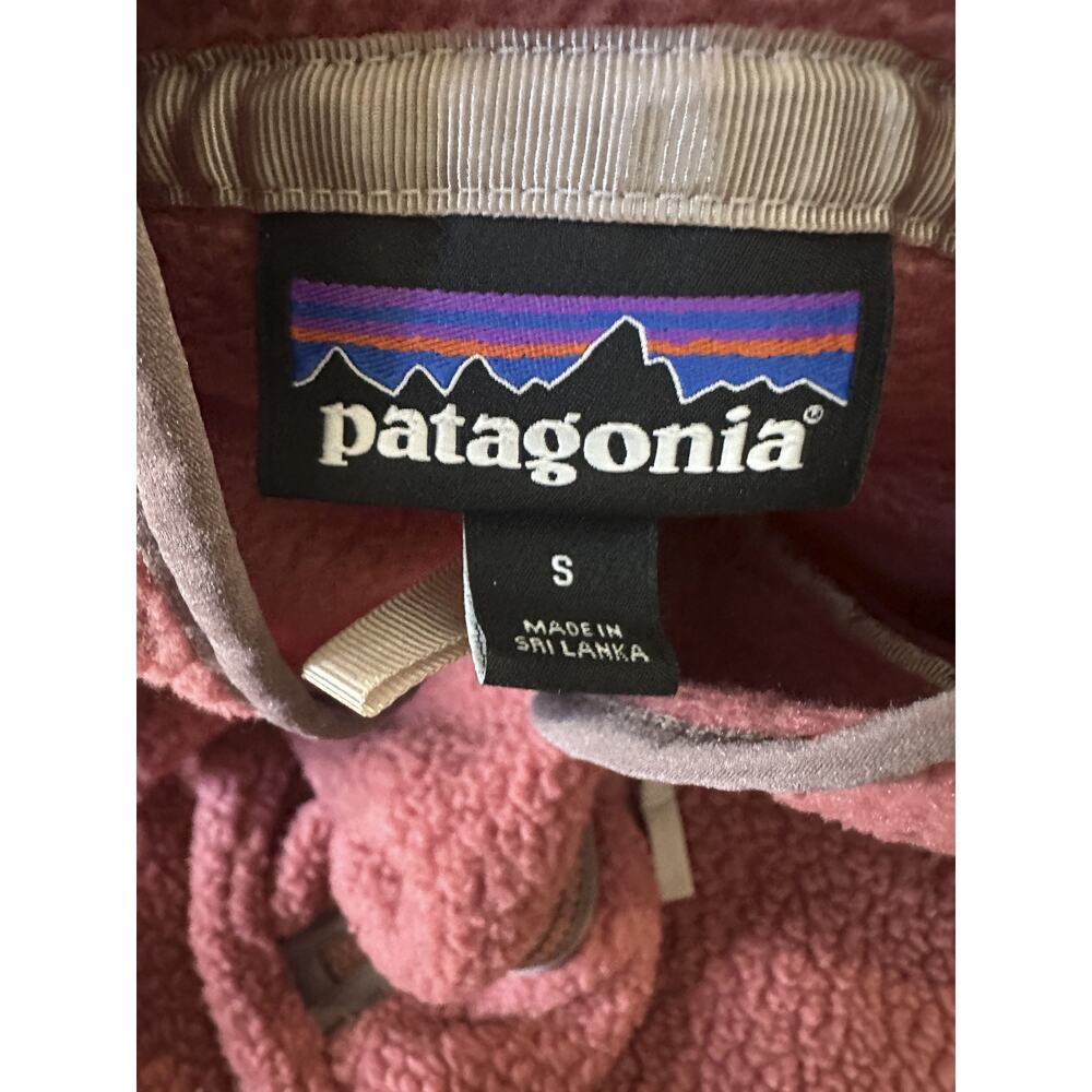 Patagonia Women’s Retro Pile Marsupial 1/2 Zip Fleece Rosehip *Company Logo Sm S - Picture 7 of 16